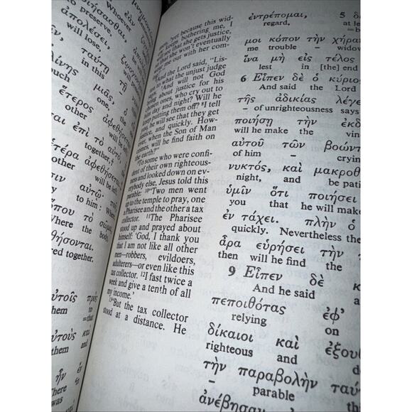 The New International Version Interlinear Greek-English New Testament NIV HB DJ - Picture 11 of 16